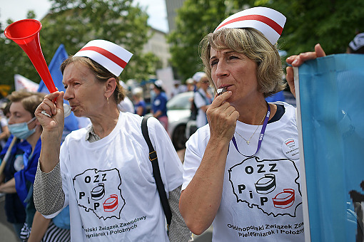 Protest pielęgniarek 19 listopada